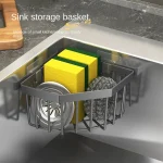 Panier de vidange de cuisine, panier de rangement, panier de robinet, éponge de vidange, double panier, ustensiles de cuisine