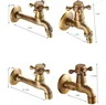 Robinet d'évier froid simple en laiton mural – vue 3