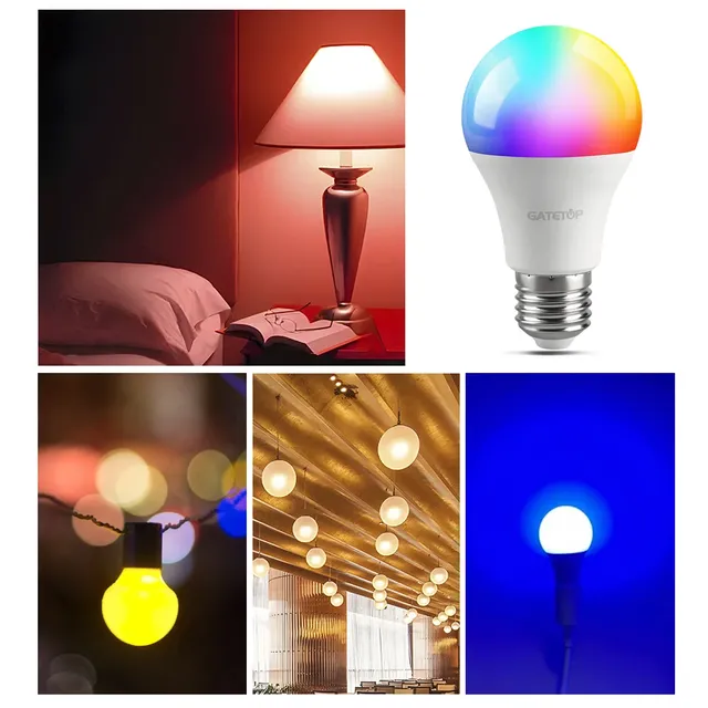 LED RGB lampe projecteur ampoule E27 E14 GU10 B22 AC120V… – vue 4