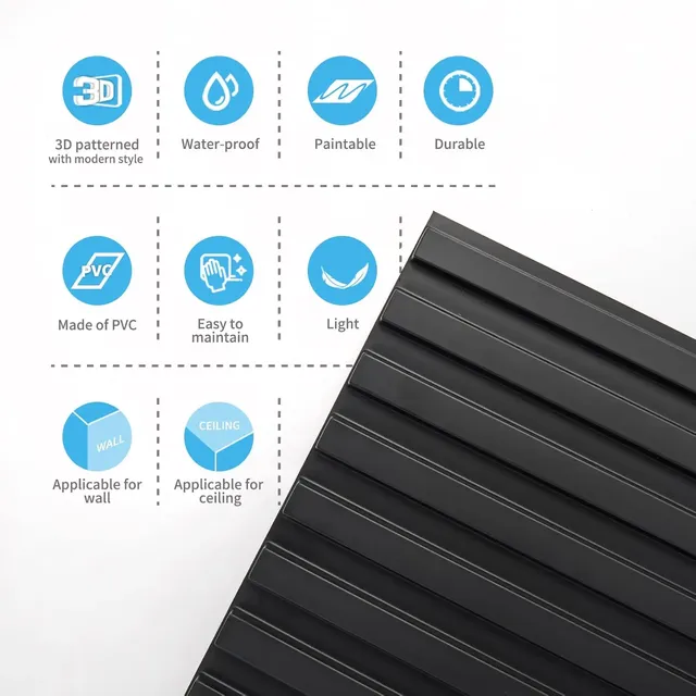 Panneaux muraux 3D pour décoration murale intérieure – vue 4