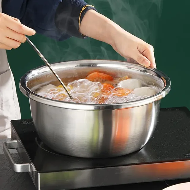 Ensemble bassin multifonctionnel acier inoxydable trois… – vue 2
