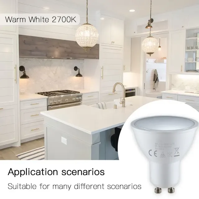 Tuya GU10 WIFI Smart LED Ampoules RGB CW Blanc 5W… – vue 4
