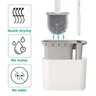 Brosse toilette murale plastique gris mat manche long… – vue 3
