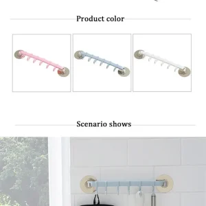 Organisateur de salle de bain, porte-serviettes, accessoires de cuisine, support de rangement pour placard, étagère, support de salle de bain, crochets pour clés, montage mural