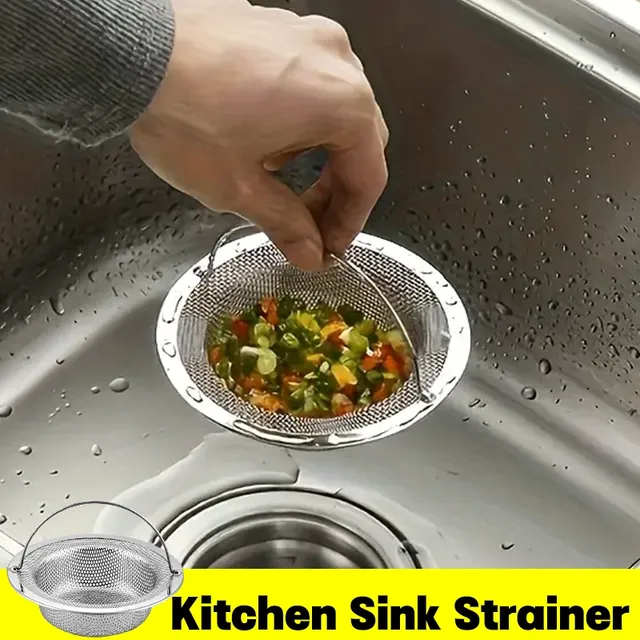 Filtre d'évier de cuisine en acier inoxydable