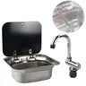 Lavabo à main en acier inoxydable pour caravane et Camping – vue 2