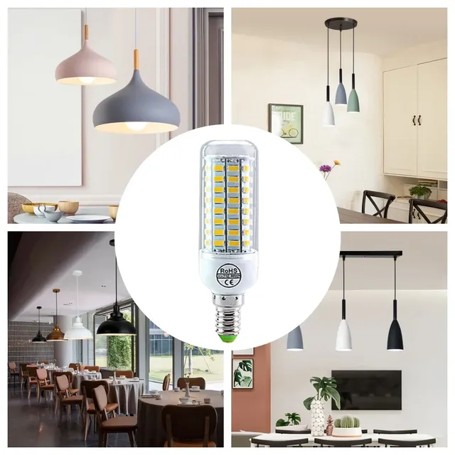 Ampoule LED haute puissance E14 E27 24 36 56 72LED – vue 5