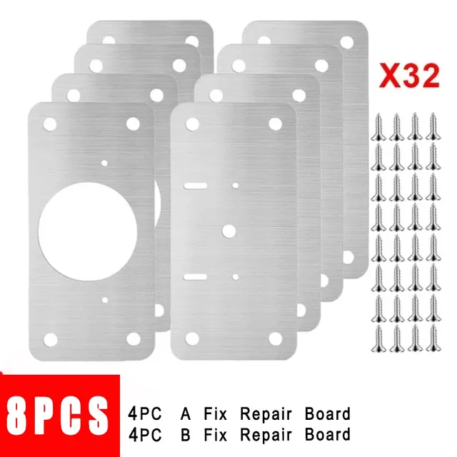 Kit de plaque de réparation de charnière d'armoire – vue 6