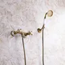 Robinets de douche rétro en laiton Antique – vue 2
