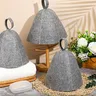 FLYY-24Pcs chapeau de Sauna chapeau de bain en feutre… – vue 4