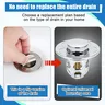 Bonde lavabo poussoir panier filtre anticheveux laiton… – vue 3