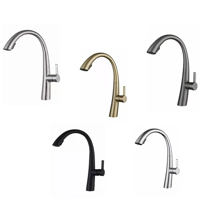 Robinet d'évier de cuisine en acier inoxydable 304 – vue 5