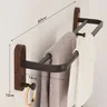 Porte serviettes mural barres pliantes étagères… – vue 4