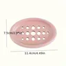 Oval Silicone Soap Dish with Self Draining… – vue 4