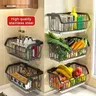 Panier de rangement de cuisine en acier inoxydable – vue 2