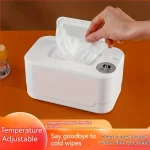 Chauffe-lingettes portable de grande capacité, température réglable, chauffage électrique pour voyage, maison, utilisation en voiture