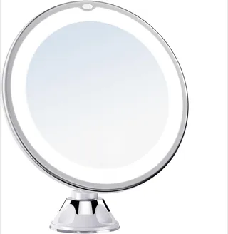 Miroir grossissant dix fois lumineux led circulaire compact voyage…