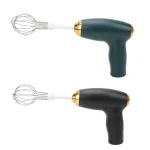 1 mélangeur portatif, mélangeur électrique à chargement USB, machine à café pour boissons, machine à crème pour gâteaux et desserts à 3 vitesses, mélangeur de batterie de cuisine