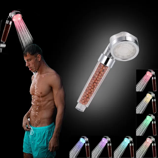 Filtre ionique LED douchette à main pomme de douche LED… – vue 4