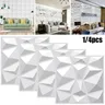 3D White Decor Interior Wall Panels Foam Wallpaper… – vue 6