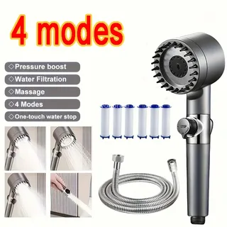 Pommeau de douche pomme de douche 4 Modes pomme de douche haute…