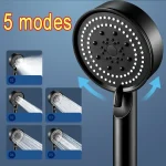 Pommeau de douche haute pression, boutons de douche, polissage pour pomme de douche, robinet de pluie, salle de bains, accessoires innovants pour la maison