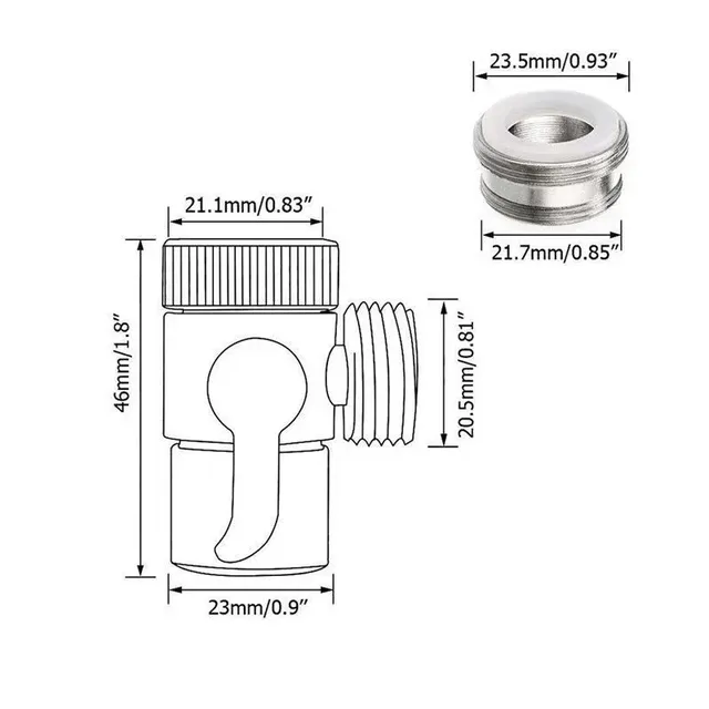 Adaptateur d'interrupteur de robinet d'eau – vue 2