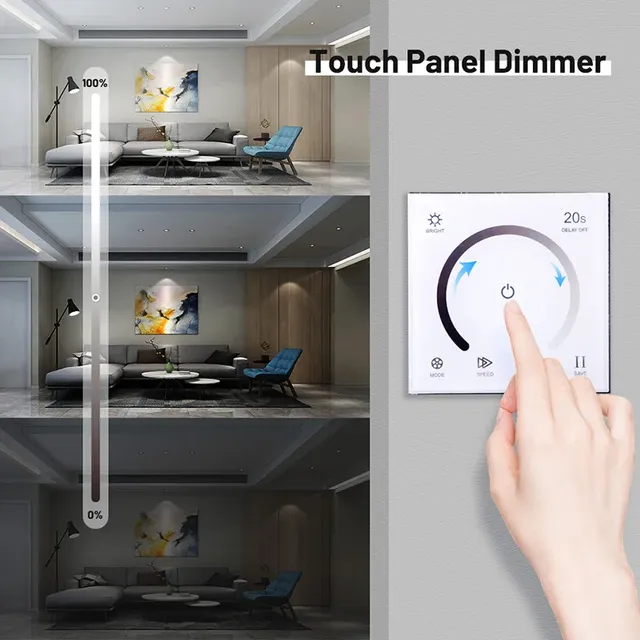 DC12V-24V LED variateur panneau tactile contrôleur de… – vue 2