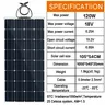 Panneau solaire flexible monocristallin noir mince… – vue 4