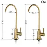 Robinet purificateur d'eau potable en or brossé – vue 2