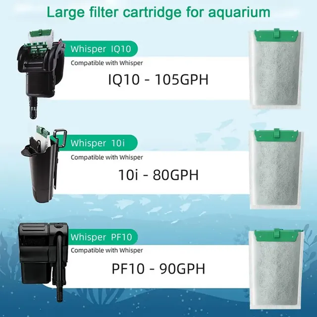 Lot 6 cartouches filtrantes aquarium zéolite mousse… – vue 3