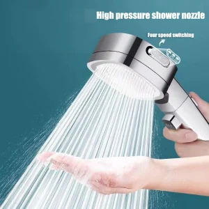 Pommeau de douche haute pression, économie d&rsquo;eau, support de douche réglable, arrêt à une touche, pulvérisateur de Massage de l&rsquo;eau, ménage 2025