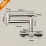 HuNiu robinet de cuisine pliant en acier inoxydable 304 – vue 5