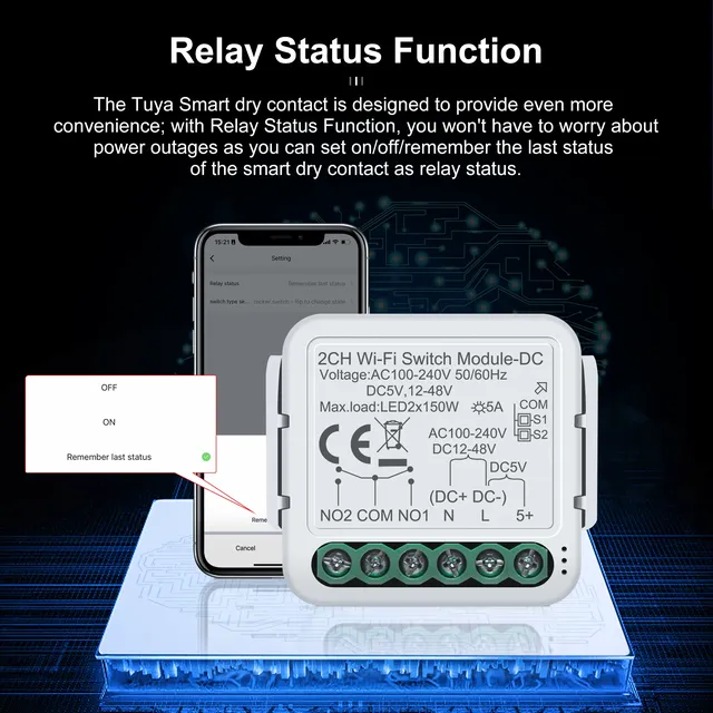 GIRIER Tuya Module de commutation intelligent WiFi… – vue 5