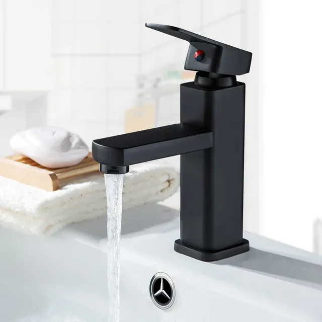 Robinet de lavabo carré à double usage chaud et froid en… – vue 2