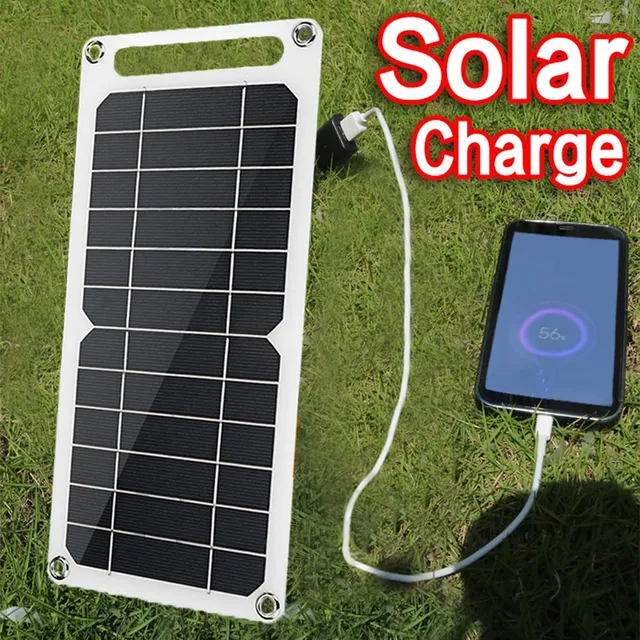 Panneau solaire USB extérieur 10W 5V chargeur solaire… – vue 2