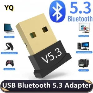 Adaptateur USB Bluetooth 5.3, Dongle sans fil Bluetooth 5.1, pour PC portable, haut-parleur sans fil, récepteur Audio, transmetteur USB Adaptateur USB Bluetooth 5.3, Dongle sans fil Bluetooth 5.1, pour PC portable, haut-parleur sans fil, récepteur Audio, transmetteur USB