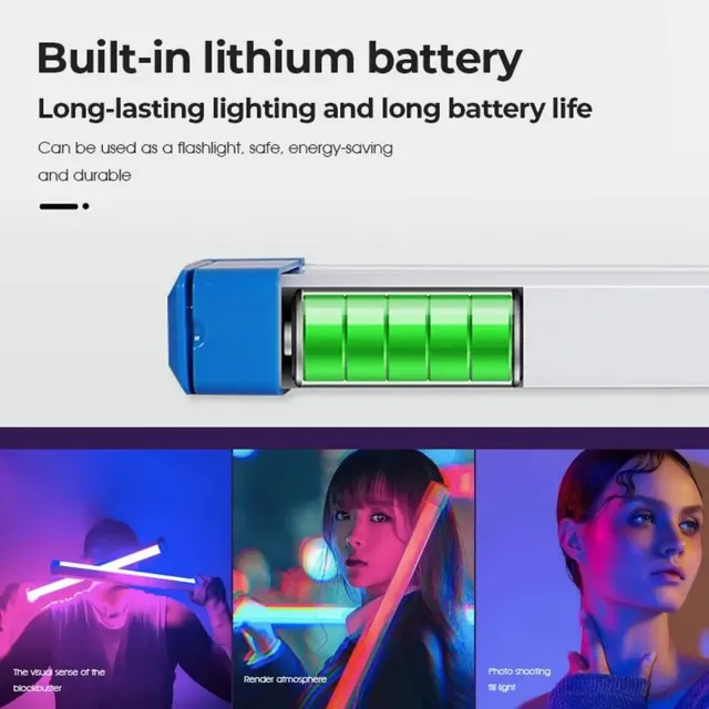 Tube lumineux coloré RGB 17cm/32cm – vue 6
