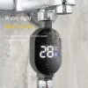 Thermomètre de douche d&rsquo;eau domestique avec affichage LED 0 ℃ ~99 ℃   Mesure précise de la température de l&rsquo;eau, compteur intelligent étanche pour salle de bain