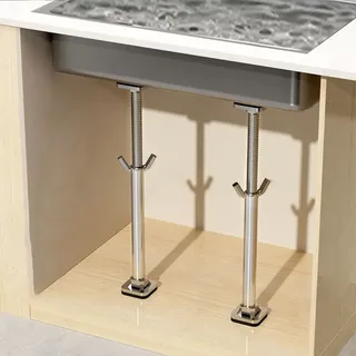 Kit d'installation supports d'évier sous plan en acier inoxydable