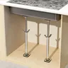 Kit d'installation supports d'évier sous plan en acier… – vue 1