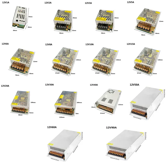 Alimentation de commutation DC 5V 12V 24V 36V 48V – vue 3