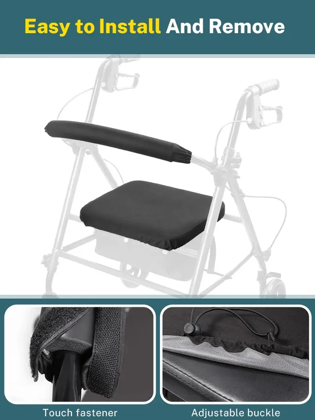 Housse siège dossier accoudoir rollator universelle… – vue 3