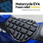 Juste de siège de moto universelle pour vélo électrique, coussin d&rsquo;air, mousse douce, confortable, respirante, tapis, housses