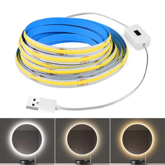 Lumières de salle de bain miroir lumière LED bande COB…