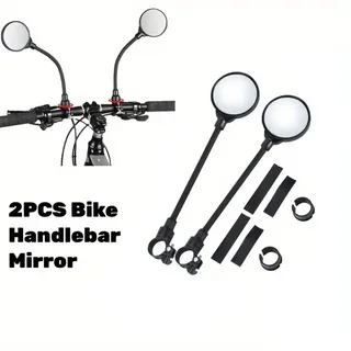 1 pièces miroir de vélo guidon de vélo rétroviseur rotatif et réglable…