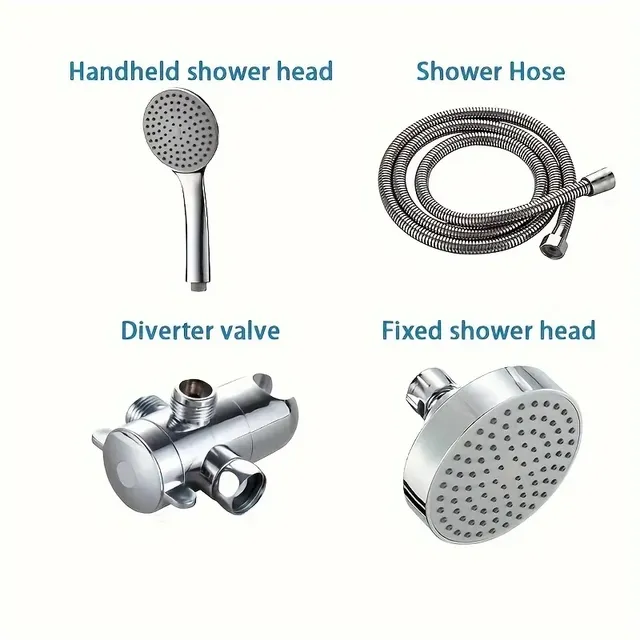 Ensemble de douche deux en un avec grande buse à haut… – vue 6