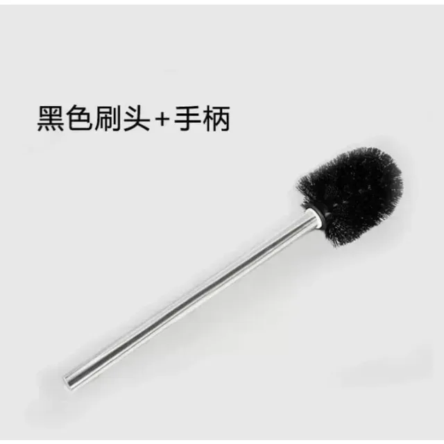 Brosse toilette inox manche longue lot deux têtes nylon… – vue 4