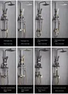 Ensemble de pomme de douche noire de Style européen pour… – vue 5