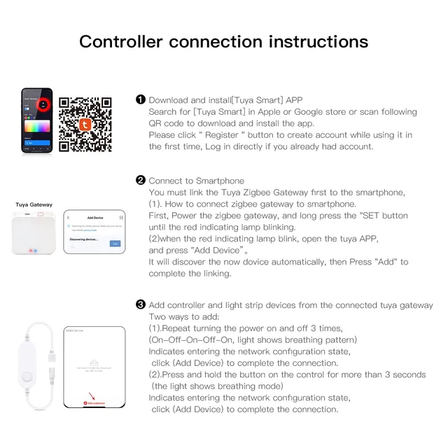 Zigbee-Joli intelligent pour bande lumineuse LED – vue 6